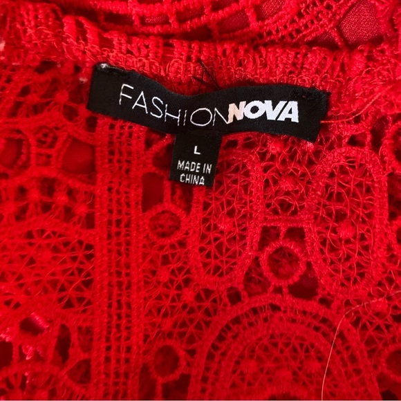 Red Lacey Dress - Picture 4 of 4